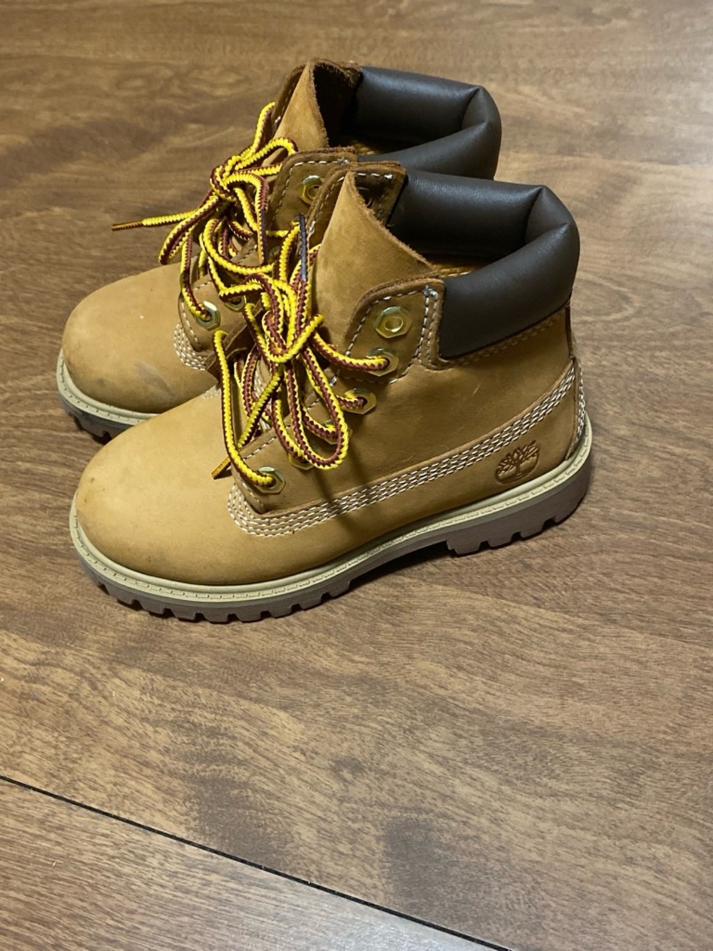 Timberland Kids Wheat/Tan Lace-Up Work Boots